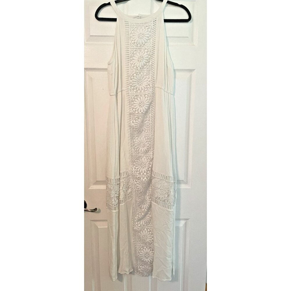 Skies Are Blue White Maxi Dress